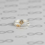 Conjunto de Anillos Corazón e Infinito Eterno