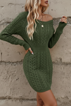 Vestido Ajustado de Punto Moderno