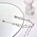 Pulsera Contemporánea de Cadena con Perlas