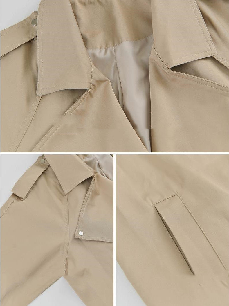 Abrigo Trench Clásico Caqui