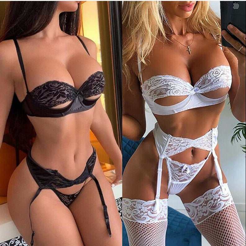Lace Lingerie Set with Garter Belt