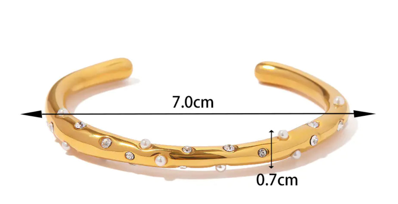 Brazalete Abierto Dorado Corisande