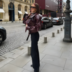 Chaqueta Oversize Efecto Cuero