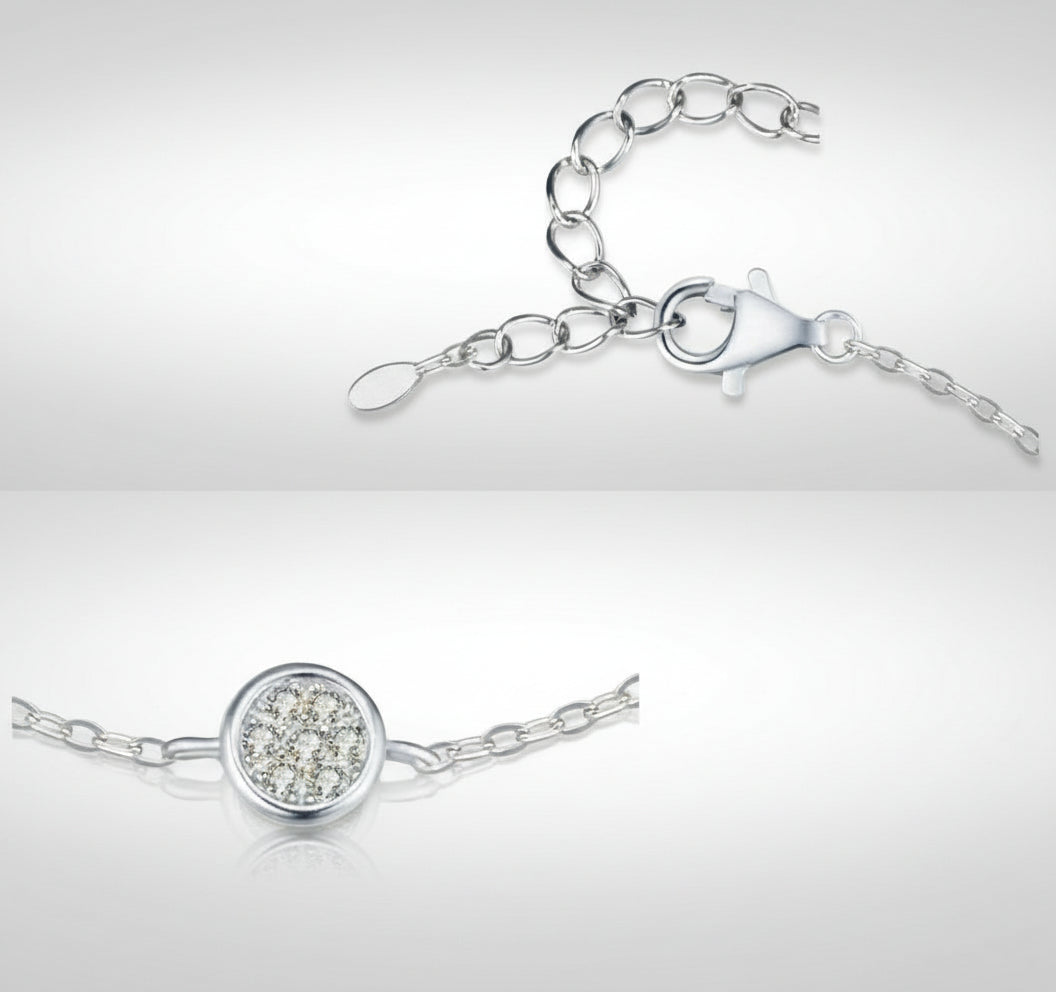 Pulsera Círculo Aura Plateada