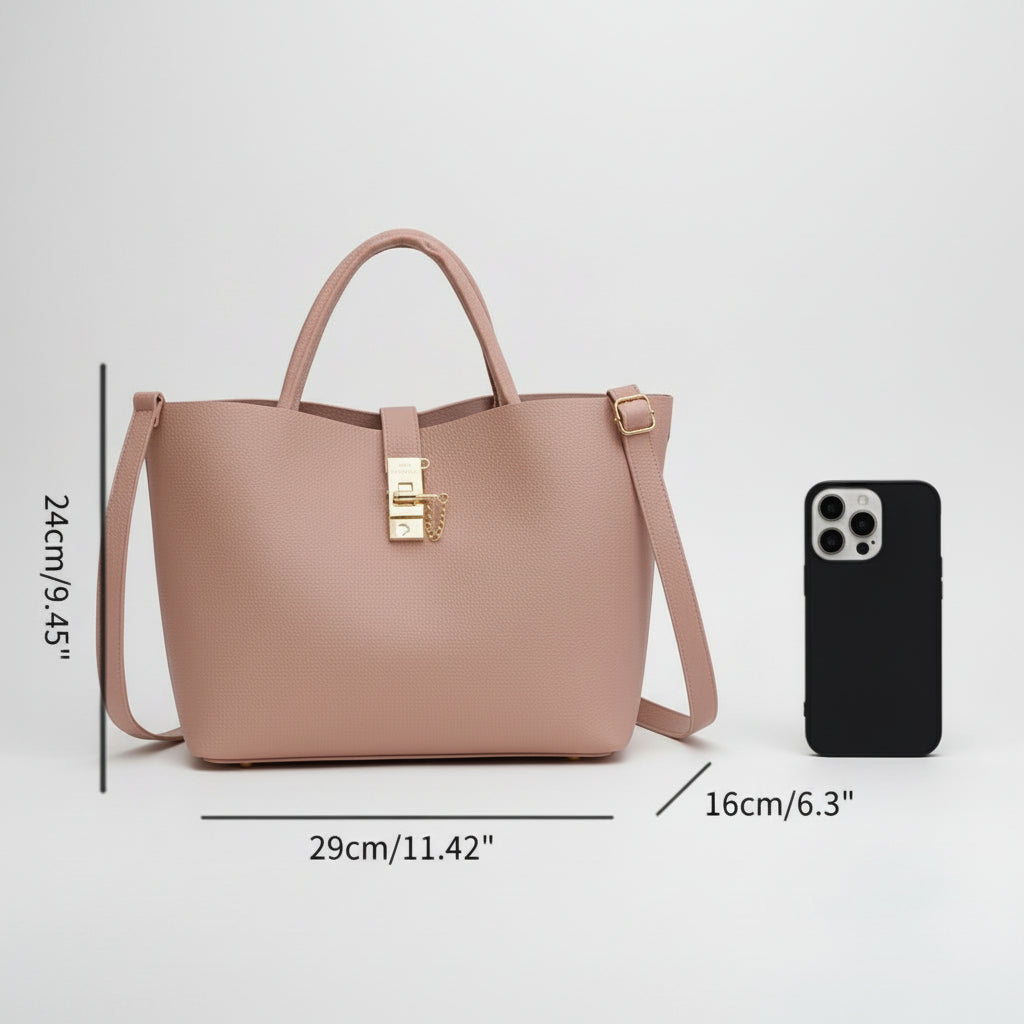 Bolso Tote Bucket Estructurado