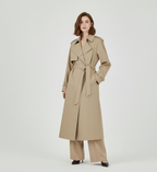 Abrigo Trench Clásico Caqui