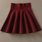 Falda Midi de Punto ThermaFlare de Talle Alto