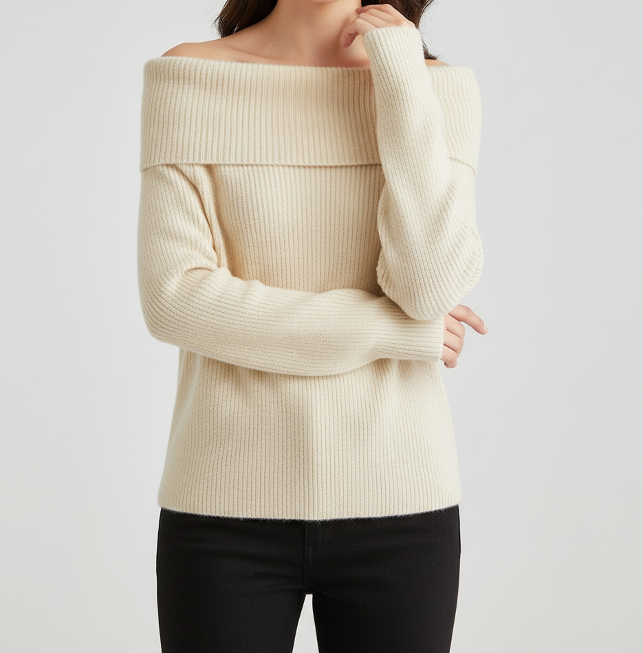 Jersey de Punto de Color Sólido