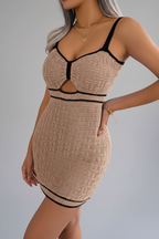 Vestido de Punto con Abertura