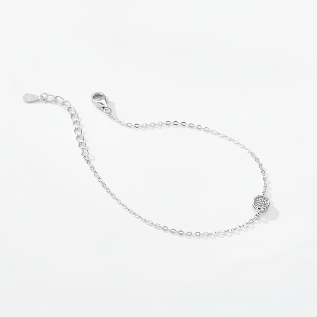 Pulsera Círculo Aura Plateada