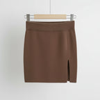 Falda de Talle Alto con Abertura